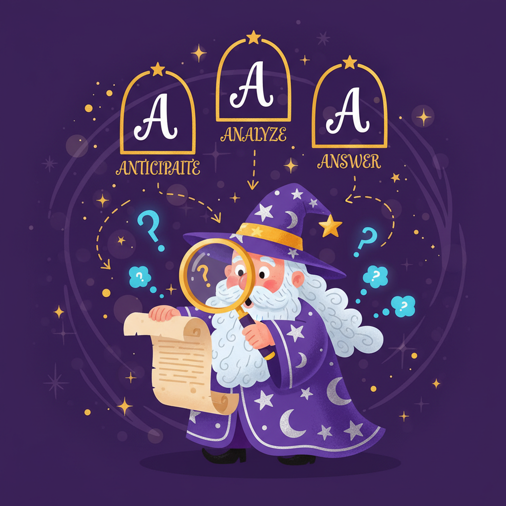 Anticipate, Analyze, Answer