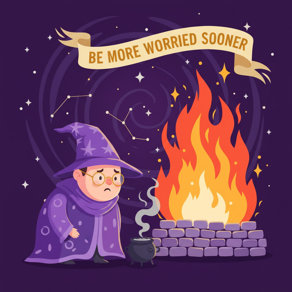 Be More Worried, Sooner